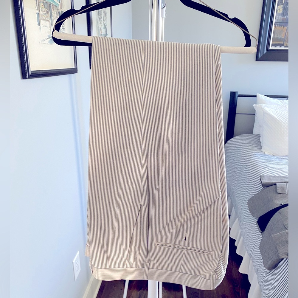 J. Crew Three Looms Japanese Seersucker Suit Pant, slim fit, 32